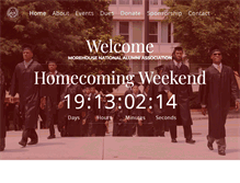 Tablet Screenshot of morehousecollegealumni.com